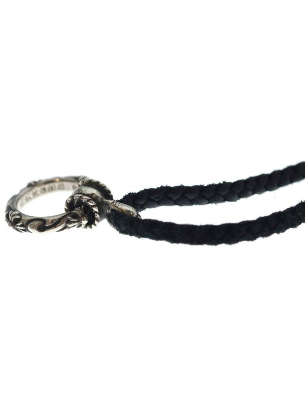 Chrome Hearts Ewlp Sbtband Motif Eyewear Loop Leather Braid Sbt Band Ring - Picture 6 of 6